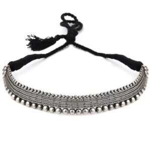 Kalyanis Choker Necklace Oxidised Style Trendy Jewellery Gift for Women & Girls